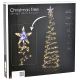 5. Dekorativer Weihnachtsbaum mit 640 LEDs und Wasserfall, 180 cm, Schwarz