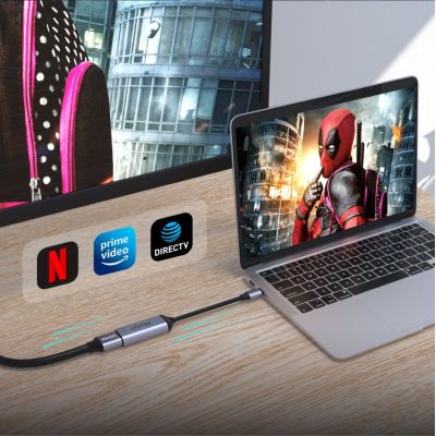 7. UNITEK V1416B Kabeladapter 0,15 m USB Typ-C HDMI Grau
