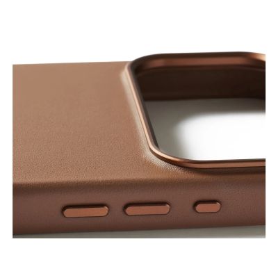 4. Mujjo Lederhülle – MagSafe-kompatible Lederhülle für iPhone 17 Pro Max (hellbraun)