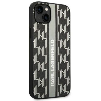 4. Karl Lagerfeld KLHCP14MPGKLSKG iPhone 14 Plus 6.7" Hardcase Grau/Grau Monogram Stripe