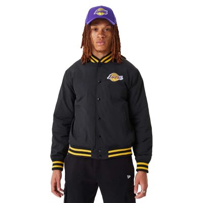 New Era NBA Los Angeles Lakers Bomberjacke mit Schriftzug - 60332205