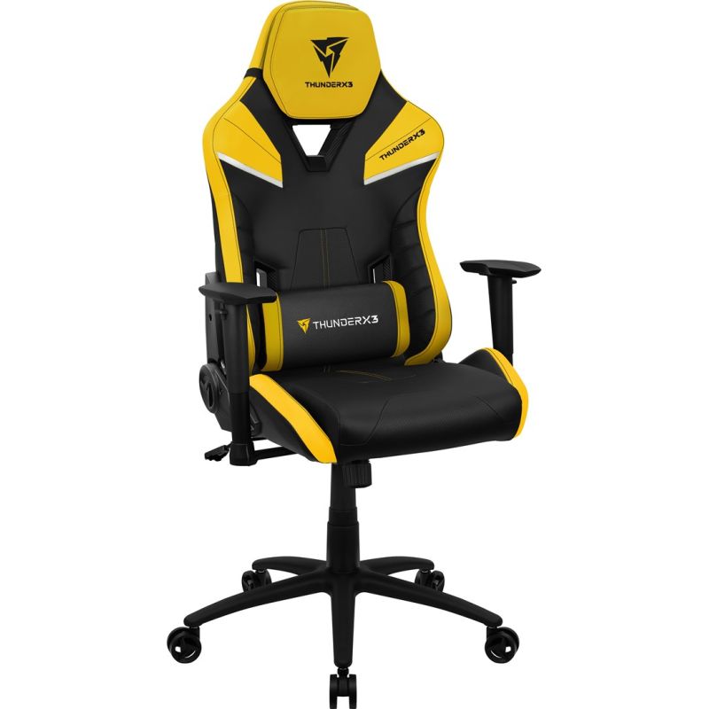 2. ThunderX3 TC5 Air Tech Universal-Gaming-Stuhl, gepolsterter Sitz, Schwarz, Gelb