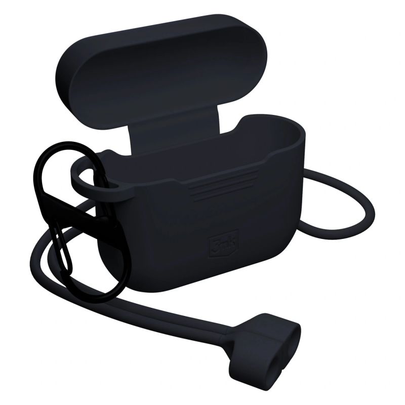5. 3mk Silikonhülle für AirPods Pro 3 – Schwarz