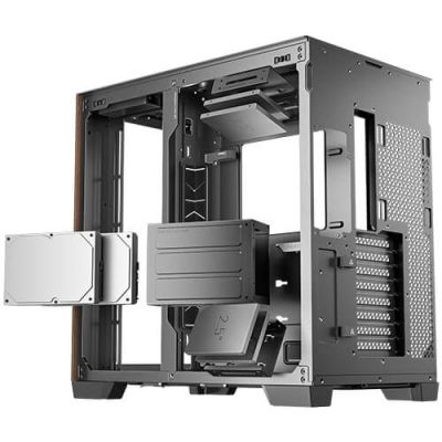 10. Antec C8 Full-Tower-Computergehäuse aus Holz, Schwarz