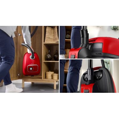8. Bosch Serie 4 BGB41PET1 Staubsauger mit Beutel, rot