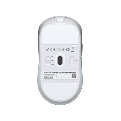 3. HATOR Quasar 3 Ultima 8K Kabellose Gaming-Maus, Rechtshänder, RF-Funk + Bluetooth + USB Typ-C, Optischer Sensor, 30000 DPI