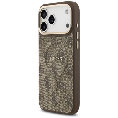 2. Guess 4G PU Classic Logo MagSafe Case für iPhone 17 Pro Max - Braun
