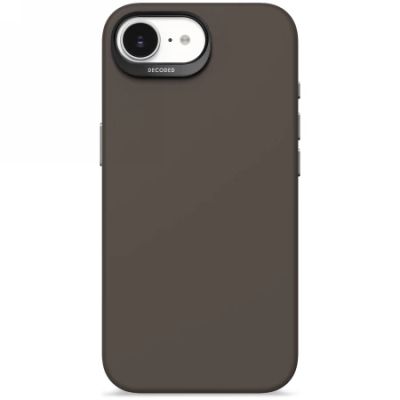 Decoded Silikon Backcover Case mit MagSafe für iPhone 16e - Schwarz