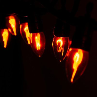 20. LICHTERKETTE MIT FLAMMENIMITIERUNG, 10 LEDs