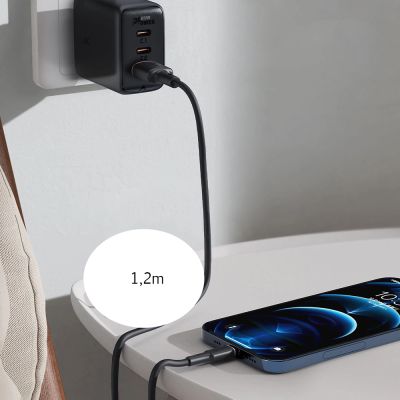 12. Acefast USB-Kabel - USB Typ C 1,2 m, 3 A schwarz (C2-04 schwarz)