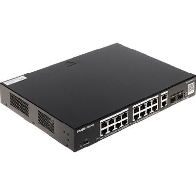 6. Ruijie Networks RG-ES220GS-P Netzwerk-Switch Managed L2 Gigabit Ethernet (10/100/1000) PoE-Unterstützung Schwarz