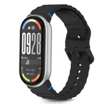 Tech-Protect Silikon-Sportarmband für Xiaomi Smart Band 8 / 9 / 10 / NFC - Schwarz