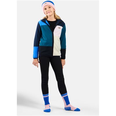 2. Kinder-Kapuzenjacke mit Reißverschluss Odlo CLASSIC FLEECE HOODY KIDS Mid-Layer-Kapuzenjacke mit durchgehendem Reißverschluss, marineblau