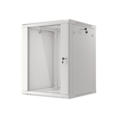 7. Lanberg WF01-6615-10S 15HE Rack-Wandschrank, Grau