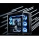 20. Jonsbo TK-4 Gehäuse, Midi-Tower, ATX, Tempered Glass – schwarz
