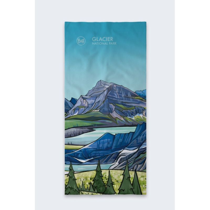 Bandana BUFF COOLNET UV® NATIONAL PARKS GLACIER, Einheitsgröße