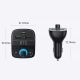 9. Ugreen FM Transmitter Bluetooth 5.0 MP3 Autoladegerät 3x USB TF Micro SD 4.8 A schwarz (CD229)