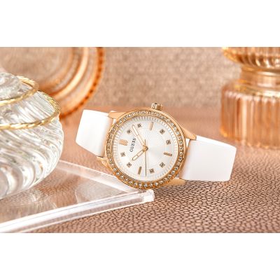 6. Guess Margo GW1030L4 Damenuhr + Box