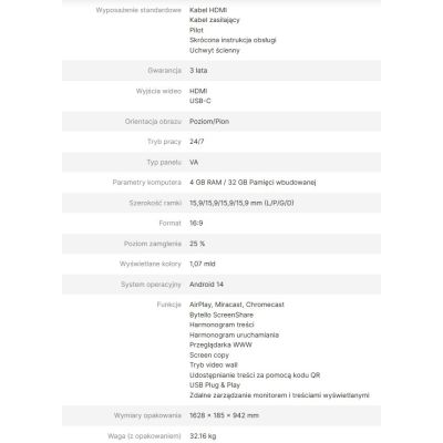 5. AVTEK DS2 65"-Informationsmonitor