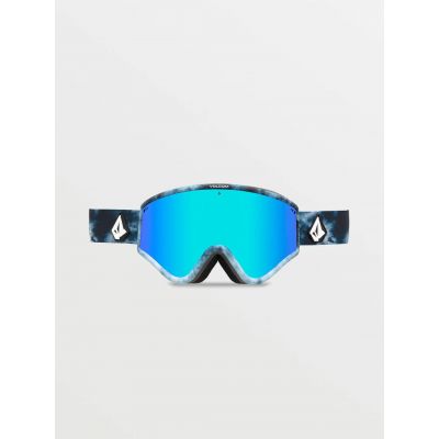 2. Volcom YAE LAGOON TIE-DYE/BLUE CHROME Damen/Herren Snowboardbrille (VG0722310)