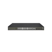 LevelOne GES-2128 Managed L2 Gigabit Ethernet (10/100/1000) Netzwerk-Switch Schwarz