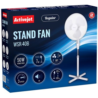8. Activejet Regular WSR-40B Standventilator (Weiß)