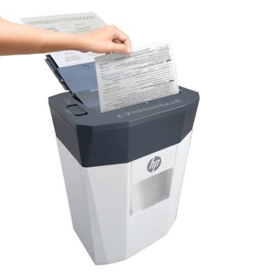 7. HP OneShred Auto 80CC Aktenvernichter HPN281780CCOF-05 Kreuzschnitt 68dB 22cm Weiß