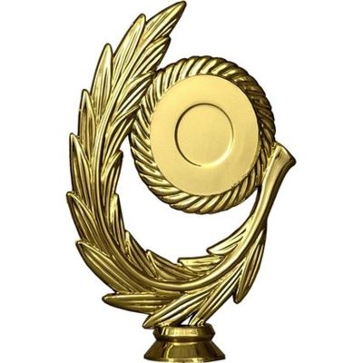 3. Kunststofffigur allgemein – 50 mm, goldfarben, Kunststoff mit Kranz F78/G