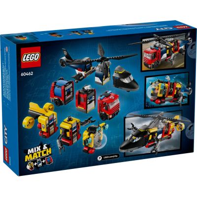 2. LEGO CITY 60462 Hubschrauber-, Feuerwehrauto- und U-Boot-Set