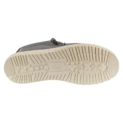 4. Hey Dude Wally Stretch Canvas 40700-1XA Grau 42