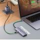 12. Ugreen CM512 90568 USB-C-Adapter – 2x USB-A 3.0 / HDMI / RJ45 / SD- und TF-Kartenleser / USB-C PD 100 W – Grau