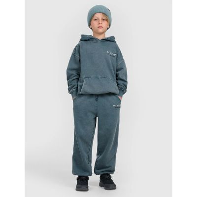 5. Jungen-Sweatshirt mit Kapuze, offen, 4F 4FJRAW25TSWSM2344-46S