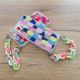 8. Color Chain Case Gel flexible elastische Hülle mit Kettenanhänger für Samsung Galaxy S21+ 5G (S21 Plus 5G) mehrfarbig (1)