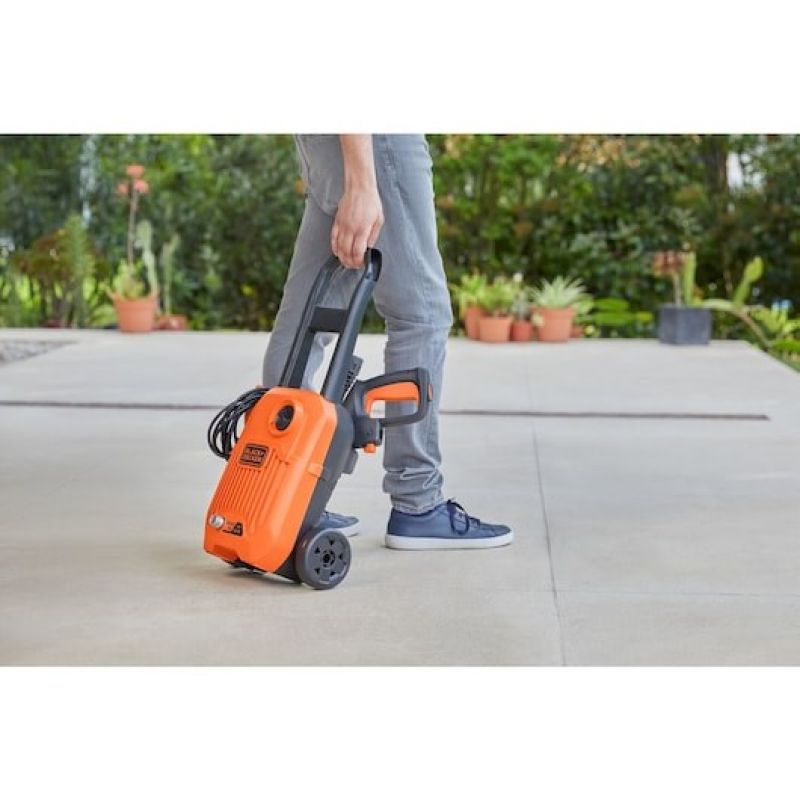 10. Black & Decker BEPW1300L-QS Kompakt-Hochdruckreiniger, elektrisch, 312 l/h, Orange