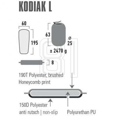 6. Selbstaufblasende Matte High Peak Kodiak L 195x60x8 41130