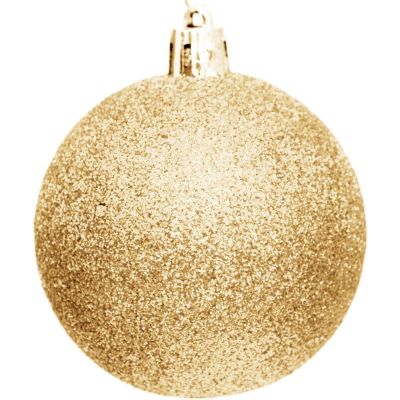 56. Dekorative Kunststoffkugeln, 6 cm, Set mit 35 Stück, Gold
