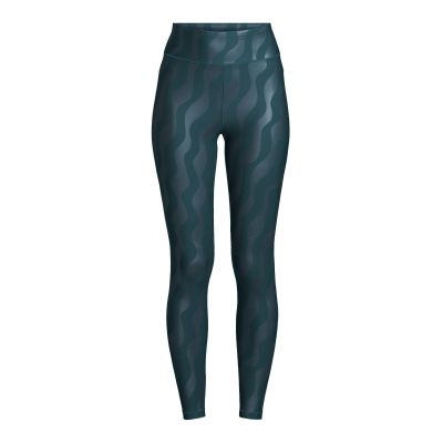 4. CASALL Damen-Leggings mit Hitzeprint und hohem Bund, Trainingsleggings, Grau