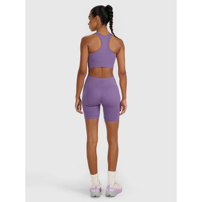 2. Nahtlose Radsport-Trainingsleggings für Damen 4F 4FWAW25TFSTF050-53S