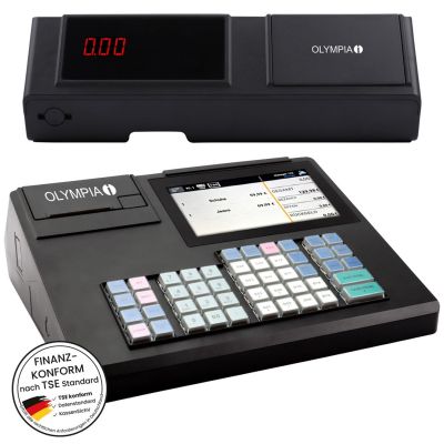 Olympia K200 Kasse mit direkter Thermodarstellung, 10000+ LED-Anzeige