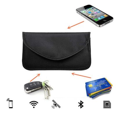 15. Anti-Diebstahl-Etui für Autoschlüssel, Telefon, Radio, Faraday-Box, Faraday-Käfig, 20 cm x 11 cm, schwarz