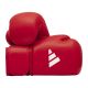 6. IBA-zugelassene adidas Turnier-Boxhandschuhe rot