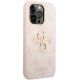 4. Guess 4G Big Metal Logo Hülle für iPhone 15 Pro – Rosa