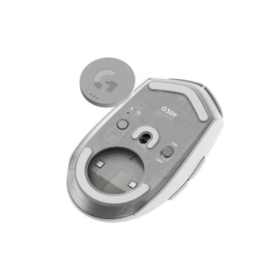 18. Logitech G G309 Gaming-Maus, rechte Seite, RF Wireless + Bluetooth, optisch, 2560 DPI