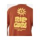4. Herren-T-Shirt RIP CURL Pacific Rinse Glass Off, Braun