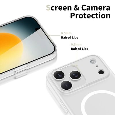 3. Tech-Protect MagSlim MagSafe Case für iPhone 17 Pro - Mattweiß