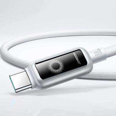 4. Joyroom S-A55 StarFlight 66W USB-A - USB-C Kabel 1,2 m - Weiß