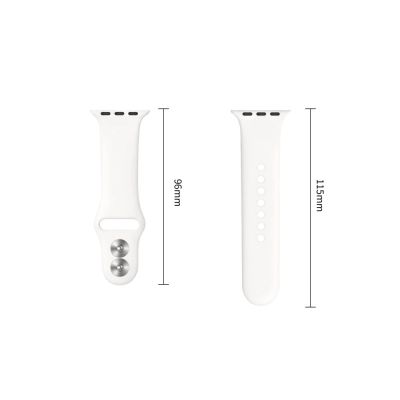 3. Tech-Protect Silikonarmband für Apple Watch 40 / 41 / 42 mm – Weiß