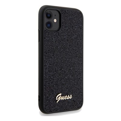 4. Guess Disco Metal Script Hülle für iPhone 11 / Xr - Schwarz