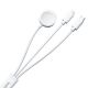 4. Joyroom S-IW008 3-in-1-Kabel magnetisches Ladegerät USB-A – Lightning/USB-C 1,2 m – Weiß