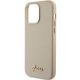 6. Guess Glitter Glossy Script Hülle für iPhone 15 Pro Max – Gold